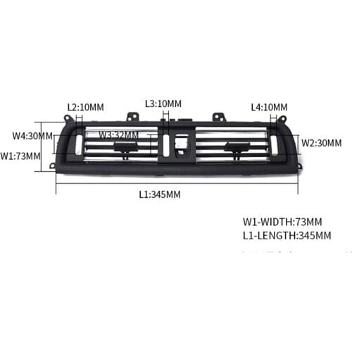 Car Front Console Center Gril Dash AC Air Heater Vent For BMW 5 Series 520