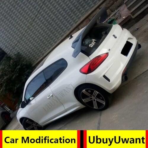 Car Styling Fit For Volkswagen Scirocco 2010 + ABS Materoal Rear Roof Lip Spoiler Trunk Boot Wing