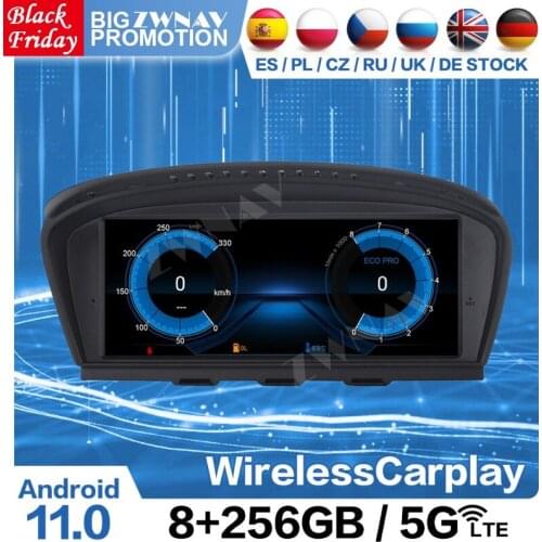 Carplay 256G Android 11 Radio Receiver For BMW 3 5 Series E60 2005 2006 2007 2008 2009 2010 Audio Stereo Video Player Head Unit