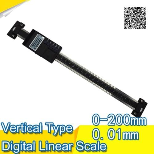 Free Shipping 0-200mm Vertical type Digital Linear Scales Measuring Tool
