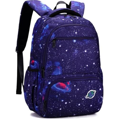 Children School Bags for Boys Girls Primary Schoolbag Starry Sky Printing Kids Satchel Book Bag Light Nylon Backpacks Mochila