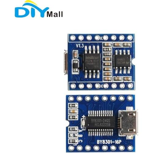 BY8301-16P SSOP2 Aduio Serial Voice SPI Flash Module 3W Amplifier Micro USB Tool Parts