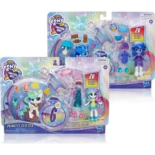 My Little Pony Equestria Girls Princess Celestia Action Figure Toys Collection Model Girls Pretend Play Toy with 20+ Accessories