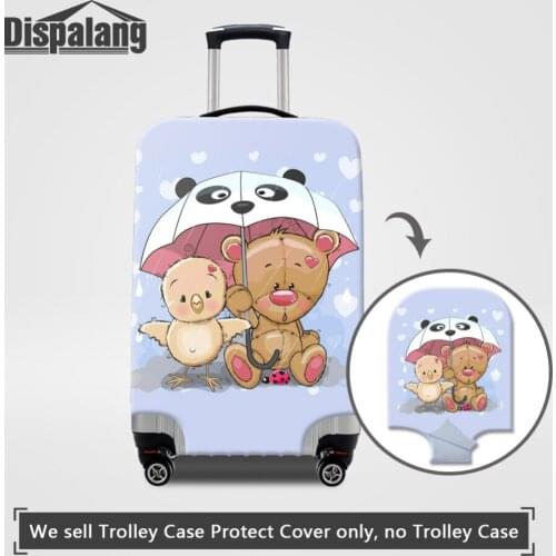 Dispalang Cartoon Bear Elastic Travel Luggage Cover Stretch Suitcase Protective Cover For 18-30 Inch Case Dust Covers Drop Ship