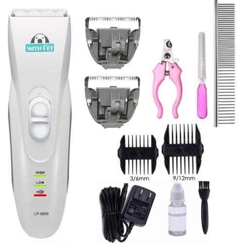 Electrical Pet Dog Hair Trimmers Professional Clippers Grooming Tool Rechargeable Cat Shavers Hair Cutter Dog Haircut 6800