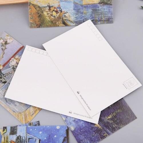 F3MA 30 Sheets Famous Person Paintings Retro Vintage Postcard Christmas Gift Card Wish Poster Cards