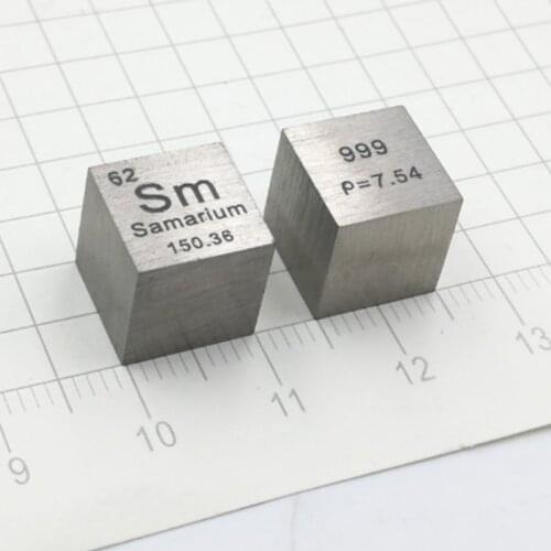 High Purity Samarium Cube 99.9% 7.45g Sm Rare Earth Metal Science Experiment Elements Hobby Display Collection 10x10x10mm