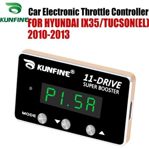 KUNFINE Car Electronic Throttle Controller Racing Accelerator Potent Booster For HYUNDAI IX35/TUCSON(EL) 2010-2013 Tuning Parts