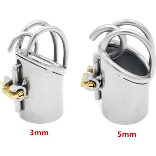 Stainless Steel PA Puncture Male Chastity Device,Cock Cage With Lock,Penis Rings,Chastity Belt,BDSM Adult Sex Toys For Man