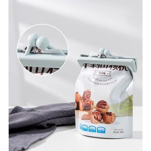 Snap-type plain food bag sealing clip set, fresh-keeping clip, plastic bag, snack bag sealing clip, 2 packs