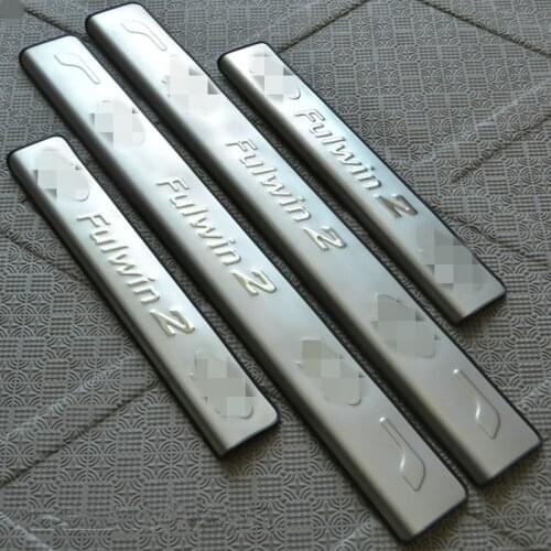 FOR CHERY fulwin2 Stainless steel door sill strip exterior Threshold trim car styling welcome pedal Scuff plate film