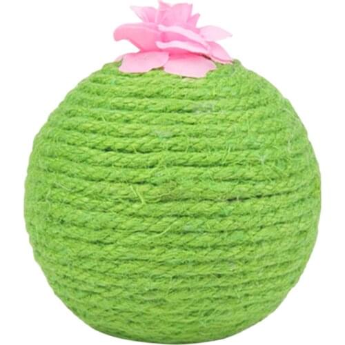 Natural Cat Cactus Ball 10.5cm Tumbler Toy Catnip Motion Exercise Balls