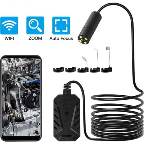 Newest 2.0MP Auto Focus WiFi Endoscope Camera IP67 1944P HD Inspection Camera With 3X Zoom For Android iPhone IOS Endoscope