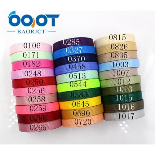 OOOT BAORJCT 181010-L10mm-2,10mm 10yards Solid Color Ribbons Thermal transfer Printed grosgrain,DIY Clothing handmade materials