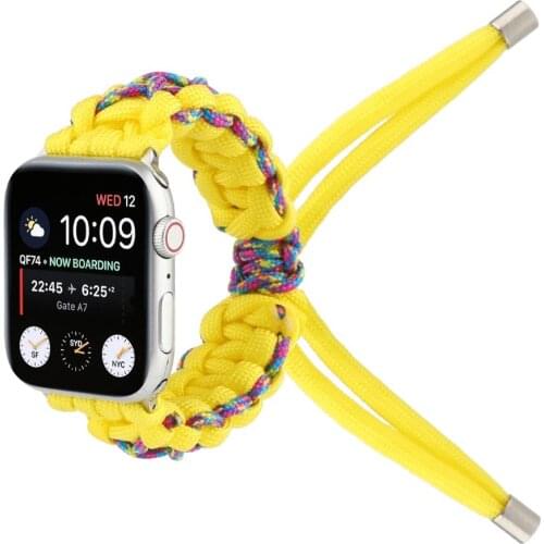 Handmade Braided Rope Jewellery Bracelet For Apple Watch Band 38mm 40mm 42mm 44mm Apple iWatch Strap Series 1 2 3 4 5 Watchbands