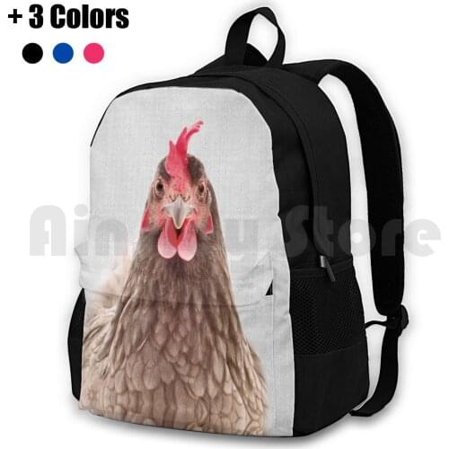 Chicken-Colorful Outdoor Hiking Backpack Waterproof Camping Travel Animal Animals Peekaboo Wild Wildlife Nursery Modern