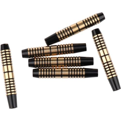 Lot 6 Durable Brass Dart Barrels - Standard Dart Barrel Accessories