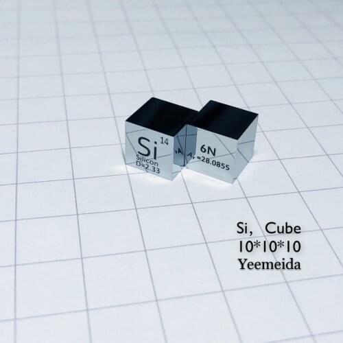 Silicon Si Cube metal Polished Element Collection Silicon Target Science Experiment 10x10x10mm Ge for Research and Development