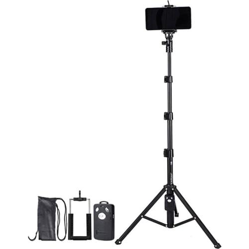 Lightweight Phone Tripod Selfie Stick With Wireless Bluetooth Remote Control, Tripod Stand for LED Video Light Live Stream Vlog