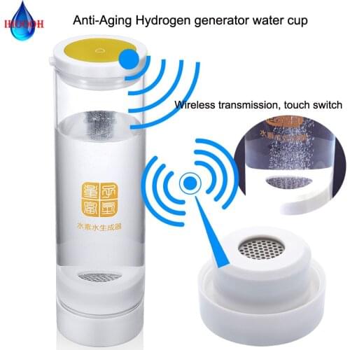 Hydrogen Generator Bottle Japan Craft Alkaline ORP H2 Water Electrolysis Ionizer Wireless Transmission Work Healthy Drinking Cup
