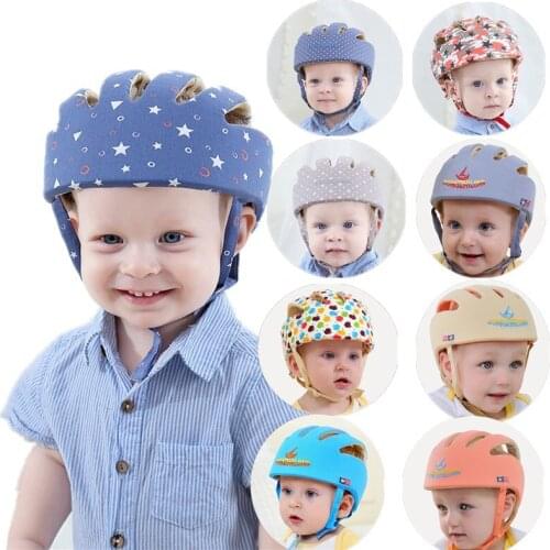 Protective helmet hat for baby girl boy toddler learning walking cotton hat Infant protective hat
