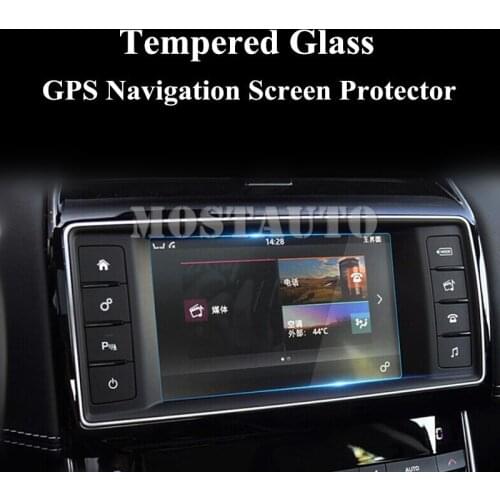 8.0" Tempered Glass GPS Navigation Screen Protector For Jaguar XE X760 2015-2018 1pcs Car Accessories Interior Car Decor