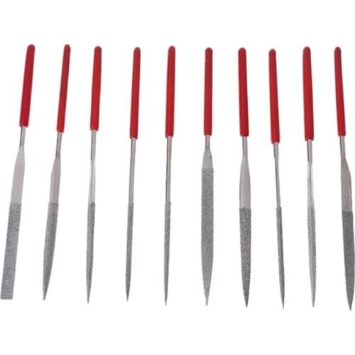 10 pcs Needle Files Carving Jeweler Diamond Metal Glass Stone Craft Tool 140mm