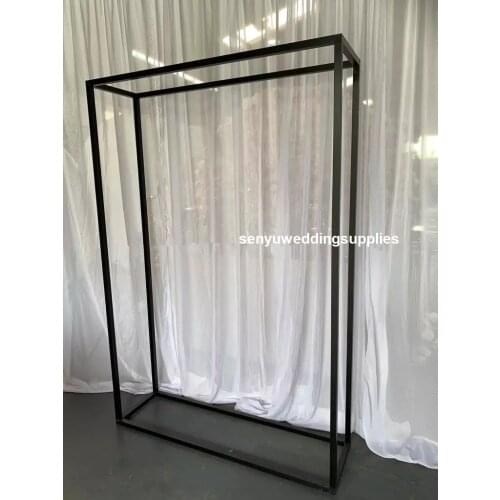 120cm tall )4pcs)Metal black Flower Arch Stand Table Centerpiece For Wedding Backdrops wedding stage senyu2156