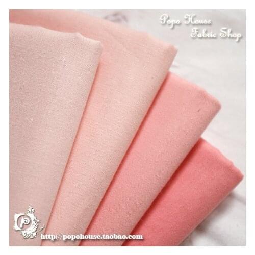 150x50cm twill Pure cotton cloth manual DIY background skin cloth solid color red pink colour fabric Manual color