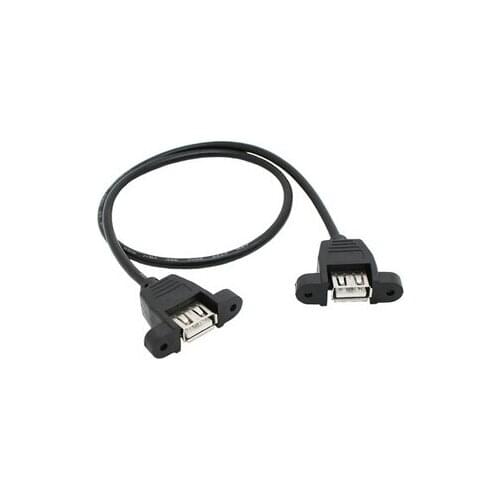 50cm with USB2.0 female screw holes may be fixed to the female-female adapter cable USB bus bis Female