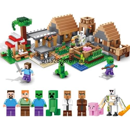 838pcs myworld village marketplace adventures steve building block 8 Toy
