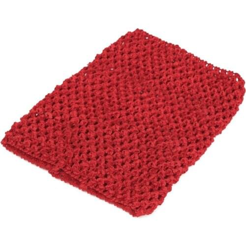 9"Crochet Tube Top Elastic Waistband Headband Hair Band Girls Tutu Skirt 77HD