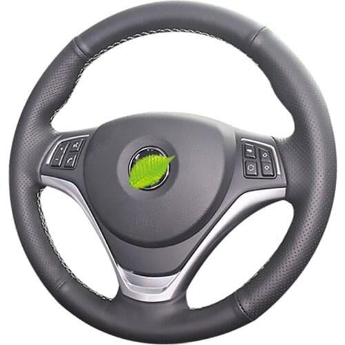 Alcantara For BMW X1 steering wheel cover 1 series 118i 135 120 116 2010-2015 2011 2012 2013 2014 auto parts Car Accessories