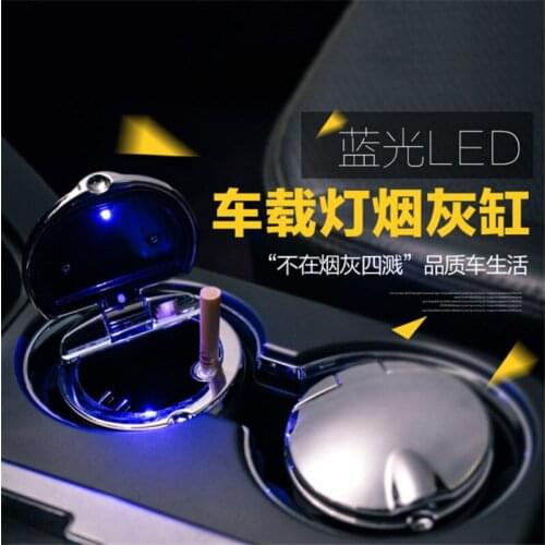 Auto Luxury Original Large Standg Car Accessories Smokeless Fashionable Cigar Ash Trays Creative Smoking Trash Can Closed Lid
