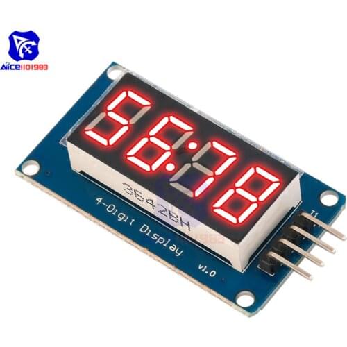 Diymore 5PCS/Lot TM1637 0.36 Inch 4 Bits LED Display Module 7 Segment Clock RED Anode Digital Tube for Arduino