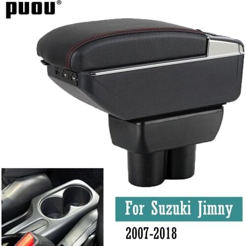 For Suzuki Jimny 2007-2020 Rotatable armrest box central Store interior Storage car-styling