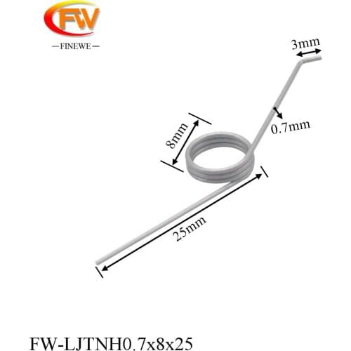 FINEWE 10pcs/Lot Garbage Can Adjustable 3 Coils 0.7mm Stainless Steel 304 Wire 135 Degree Torsion Spring with Custom Service