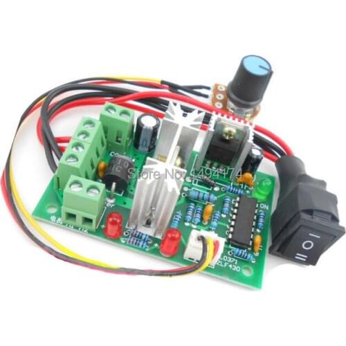 WQScosea Q8S-13 DC 10-36V Motor Speed Controller Reversible PWM Control Forward Reverse switch 5A 10V 12v 24V 36v Pulse Board