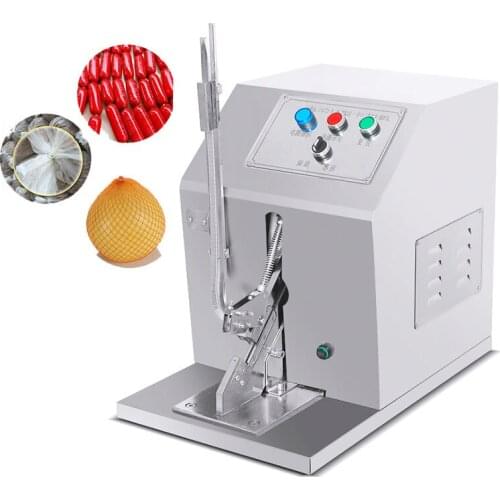 Ham Sausage Electric Induction Buckle Machine Bread Bag Pedal Seal Punch Card Machine U-shaped Sausage Edible Mushroom Bag Tie