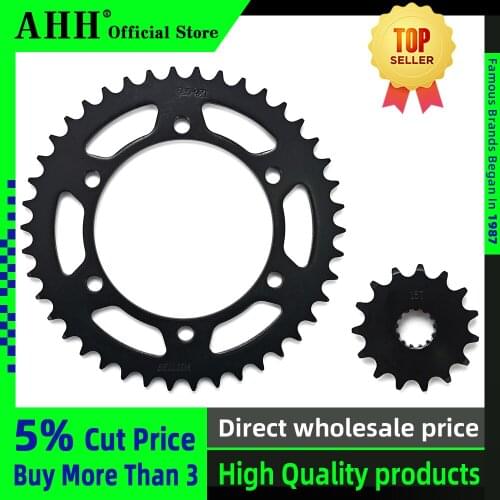 A Set Front And Rear Chain Sprocket Gear Disc Wheel Kit For Kawasaki ZRX400 ZRX 400 Zephyr 400 Zephyr400 Motorcycle Accessories