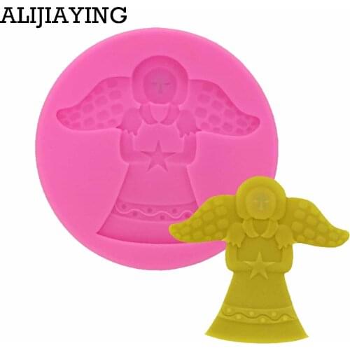 M0952 3D Girl Angel Silicone Molds Fairy Mold Cake Decoration Sugar Craft Tools Candle Moulds DIY Molds