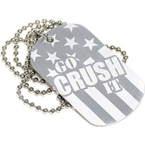 Can be customized logo metal thermal transfer aluminum dog tag