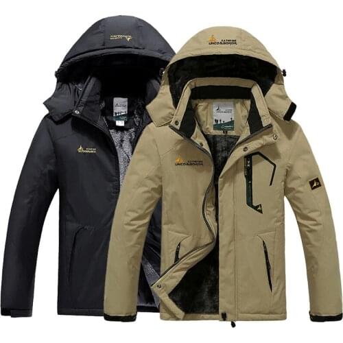 Men Windbreak Jackets Outdoor Sport Thick Warm Inner Fleece Coats Waterproof Hiking Camping Trekking Skiing Male Jackets