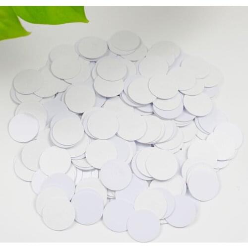100pcs NFC Tags Sticker 13.56MHz ISO14443A NFC 213 Stickers diameter 25mm PVC with glue for all NFC enabled phones