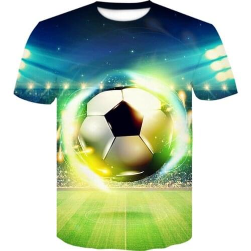2021 New Summer Football T-Shirt Men 3D Printed Funny Dash Short Sleeves T Shirt Men Harajuk Streetwear Tshirt Funny Tees Tops