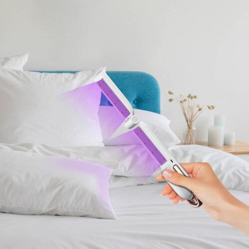 Foldable new handheld rechargeable mini UVC hand portable sterilizer lamp light led UV wand sanitizer