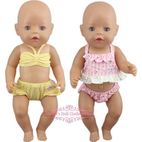 2020 New Lovely Bikini Fit For Baby Doll 43cm Babies Doll Clothes, Doll accessories