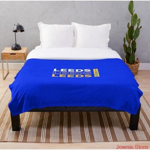 LEEDS united Throw Blanket Sherpa Blanket Warm Super Soft Flannel Office Nap Bedspread Sofa Bedding Plush Quilt Plaids