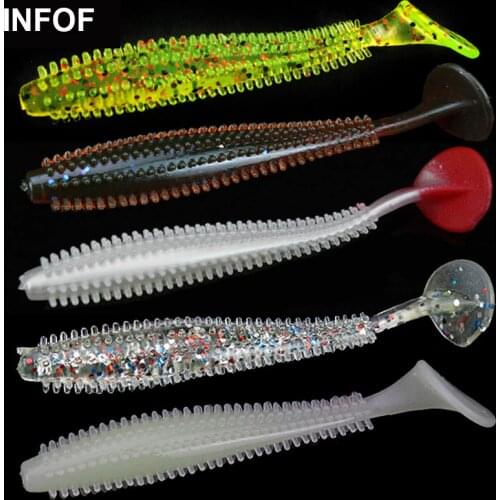 INFOF 20-pieces Soft Lure Speed Shad 6cm/1g 9cm/4g Paddle Tail Grub Sea Fishing Lures Wobbler Soft Bait Rage Swimmer