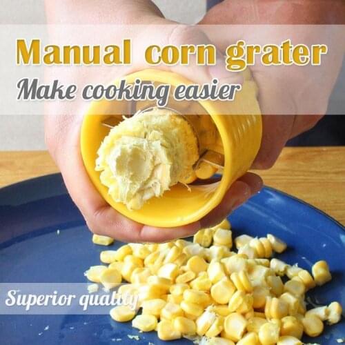 Manual Corn Grater Stainless Steel Corn Thresher Kitchen Corn Cutters Grater